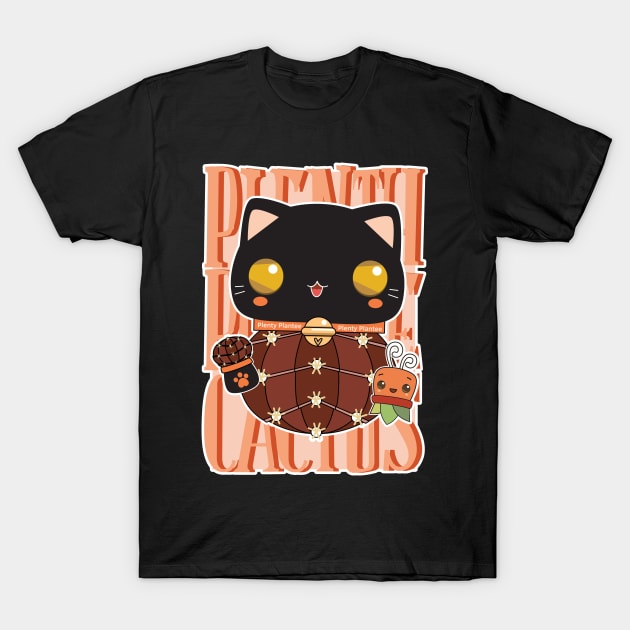 Chin Cactus Cat T-Shirt by Plenty Plantee